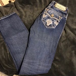 Womens straight leg rock revival jeans